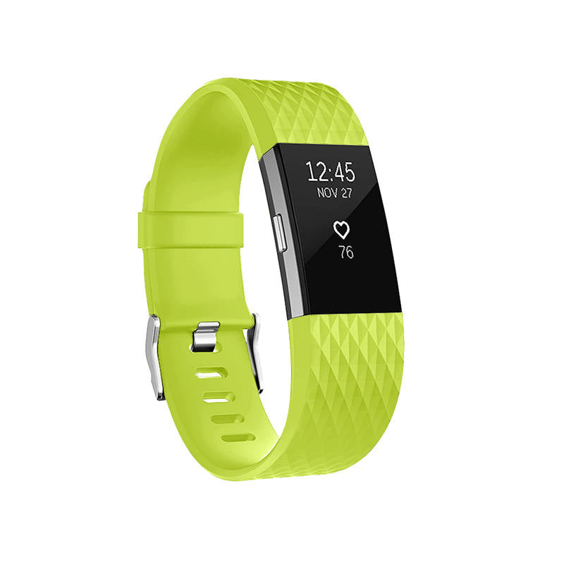Silicone Replacement Strap Wrist Accessories For Fitbit Charge 2 -Lime