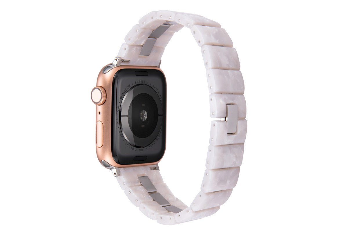 22mm Stainless Steel & Resin Quick Release Strap Wristband For Samsung Galaxy Watch/Huawei Watch - Color 07
