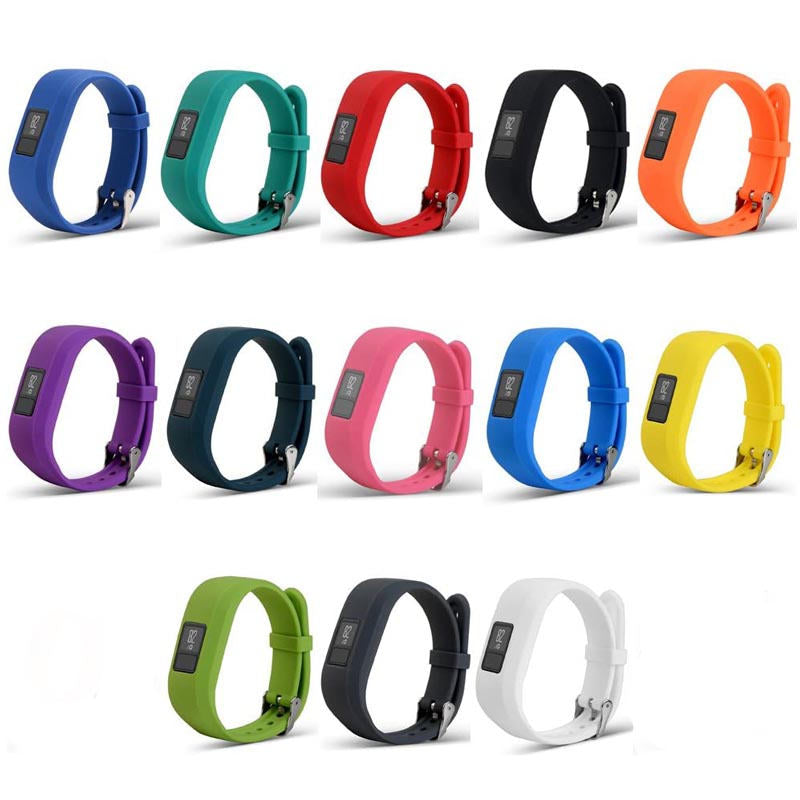 Silicone Replacement Watch Band For Garmin Vivofit 3-Green
