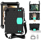 Hive iPad Case For iPad Mini 1/2/3/4/5 Durable Stand Cover With Shoulder Strap-BlackAqua