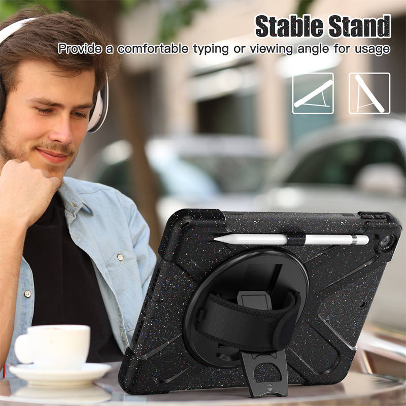 Full Body Protective Case with 360¡ã Rotate Hand Strap/Stand for iPad 10.2 inch