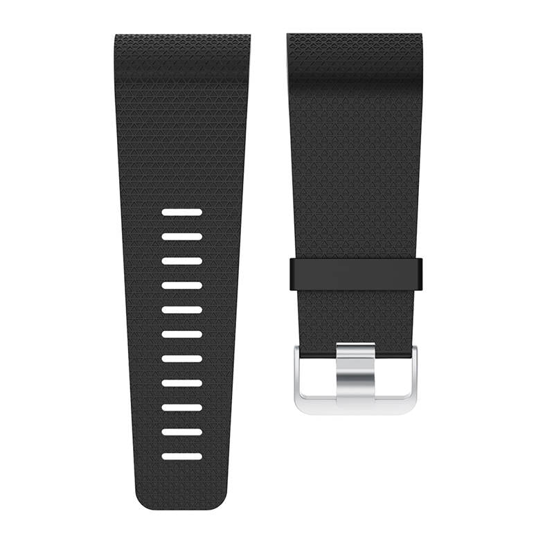 Soft Silicone Band For Fitbit Surge Smart Watch Replacement Accessories-Black