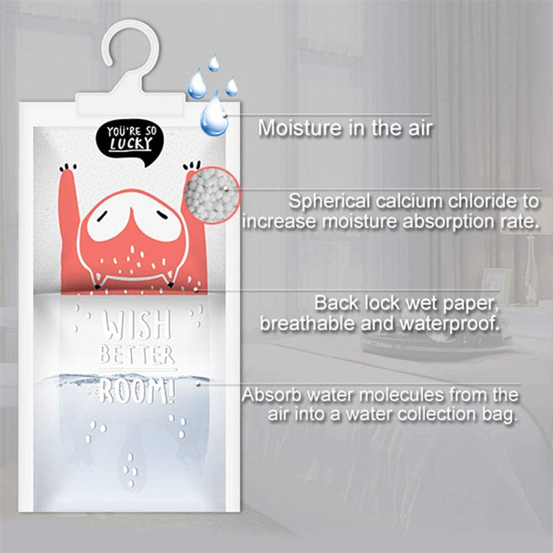 6 Pack Cartoon Odor Eliminator Hanging Bags for Bathroom