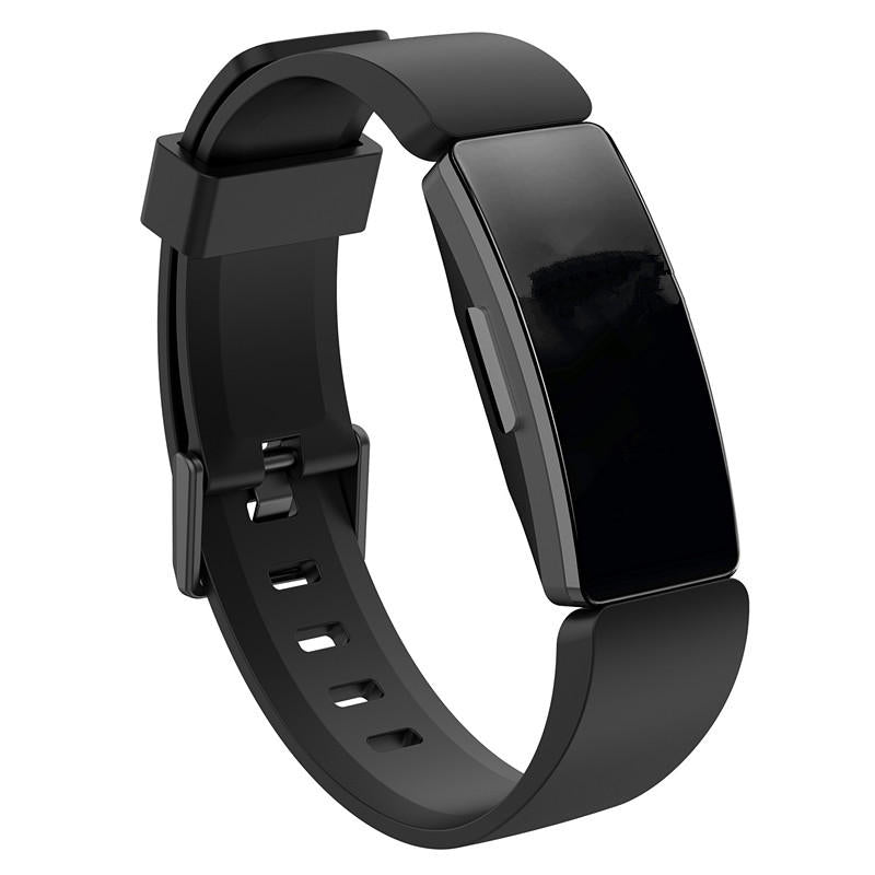 Soft Silicone Wristband Replacement Sports Watch Band For Fitbit Inspire/Inspire HR/ACE 2 -Black