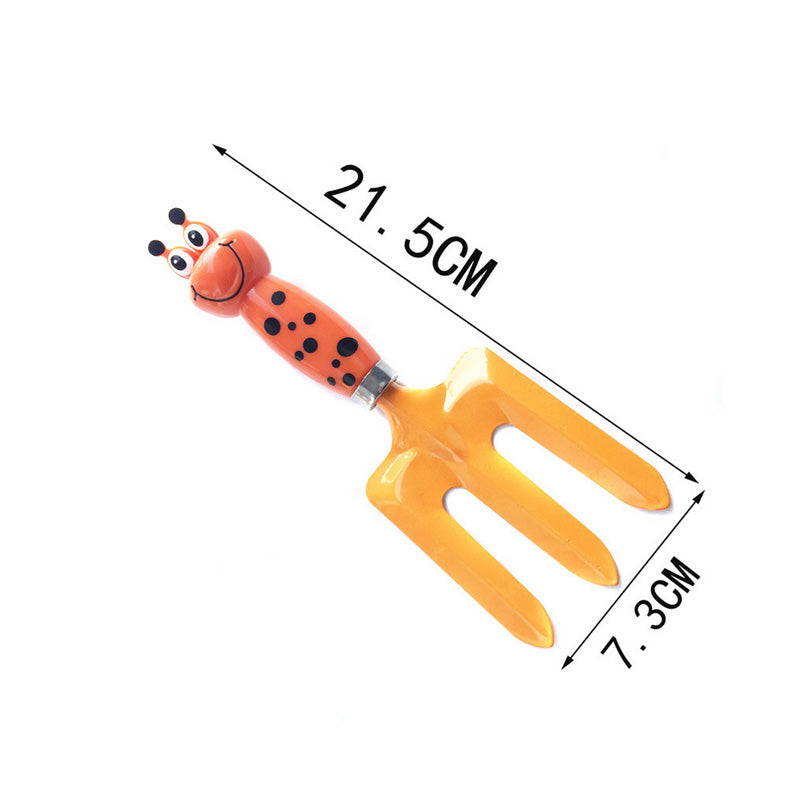 Home & Living21.5cm Kids Gardening Tools Mini Orange Fork Safe Toy Gardening Tools for Soil Planting Digging Transplanting