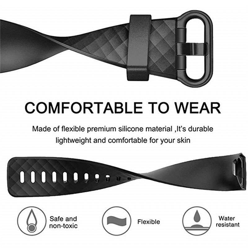 Watch Band For Fitbit Charge 3 Smart Watch Replacement Accessories-Sky Blue