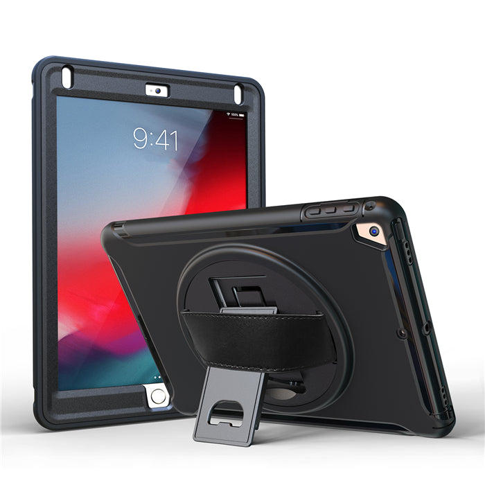Spider Man 3-Layer Multi-Function Case Hand Strap Tablet Shell For iPad 5/6 iPad Air1/2 iPad Pro 9.7-Black