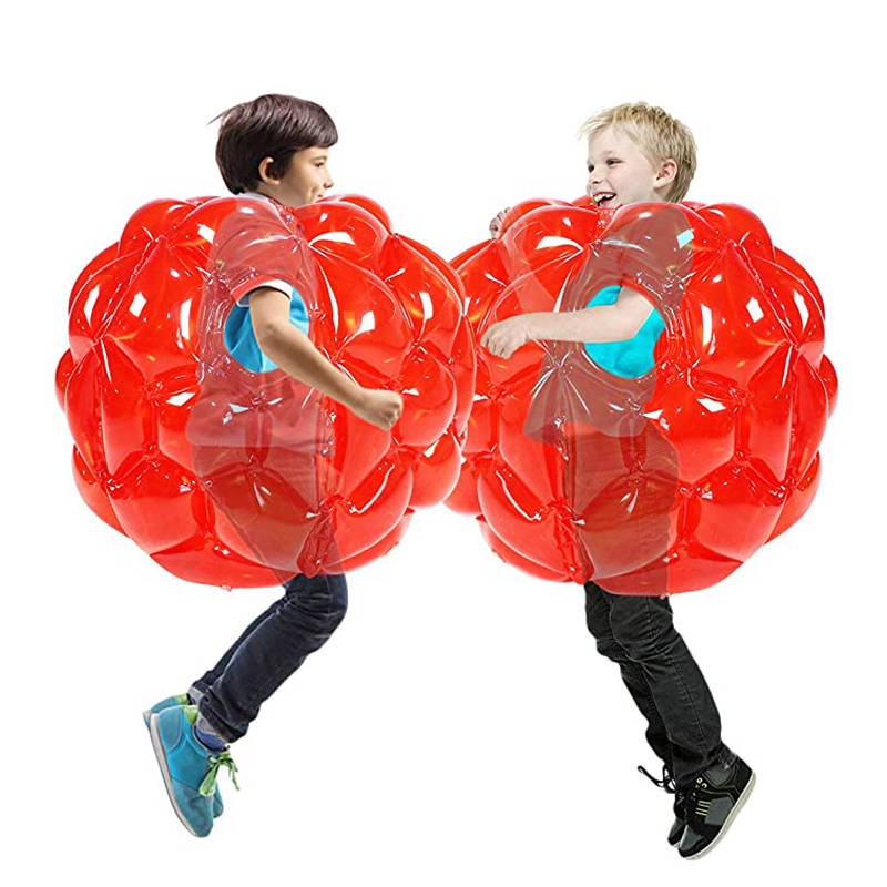Inflatable Bubble Balls for Kids 2 Pack Inflatable Buddy Bumper Balls Sumo Game-Red