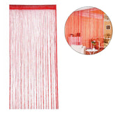 Home Decor Sequin Curtain for Doorway 37x79 inch Hanging-Red