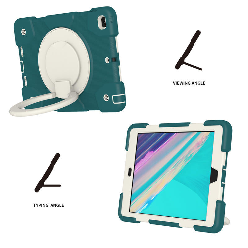 iPad Case For iPad 9.7/Air 2 with 360¡ãSwivel Stand-Blackish Green