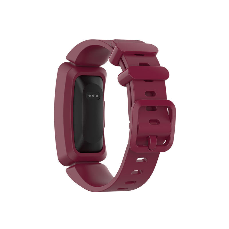Silicone Watch Band For Fitbit Inspire/Inspire HR/ACE 2-Wine Red