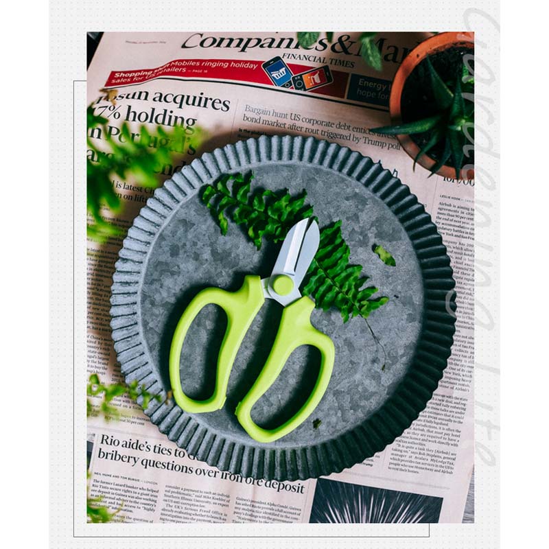 Home & LivingProfessional Garden Scissors Teflon Coating with Comfort Grip Handle,Garden Plants Pruning Tool -Green