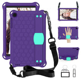Hive SamSung Tab A 10.1 T510/T515(2019) Tablet Case Durable Stand Cover With Shoulder Strap-PurpleAqua