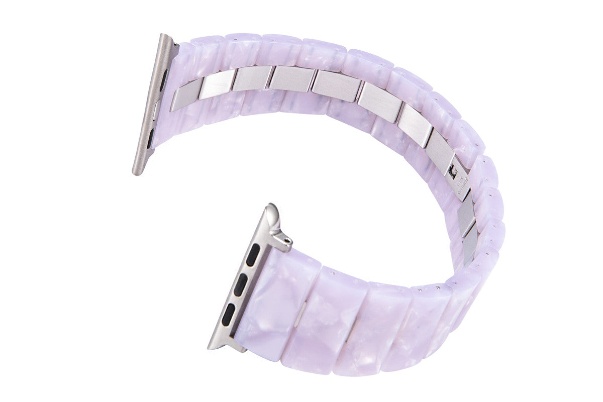 22mm Stainless Steel & Resin Quick Release Strap Wristband For Samsung Galaxy Watch/Huawei Watch - Color 06