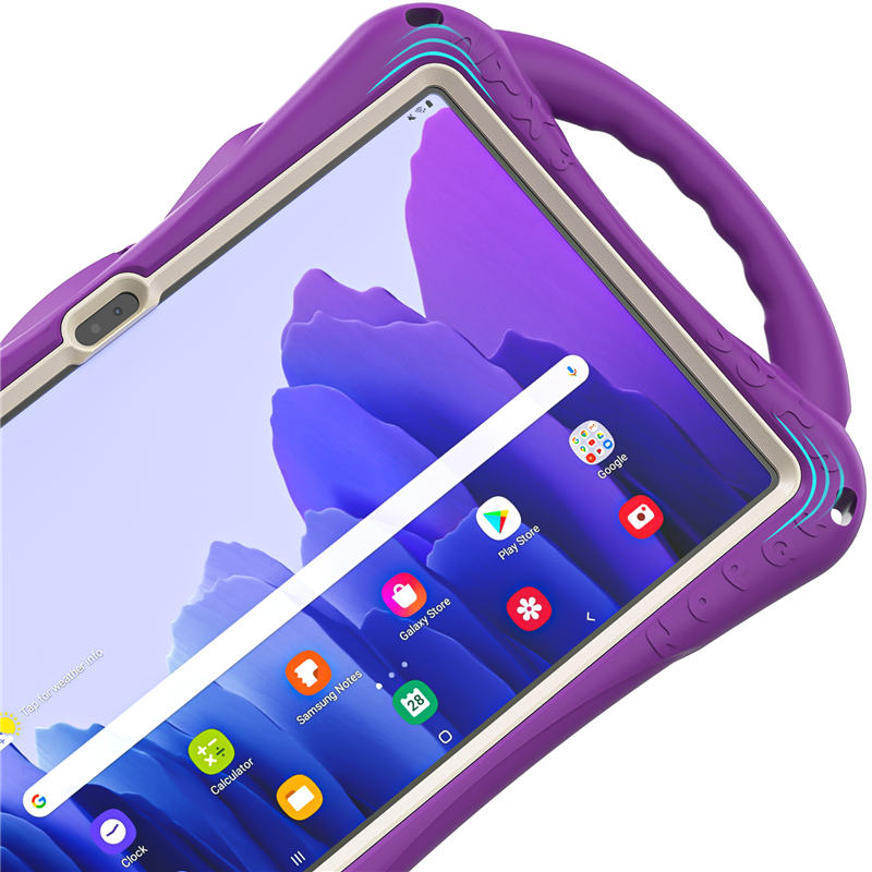 CatA Samsung Tablet for Tab A7 10.4 T500/T505/T507/T505N Built-in Handle Stand With a Strap-Purple
