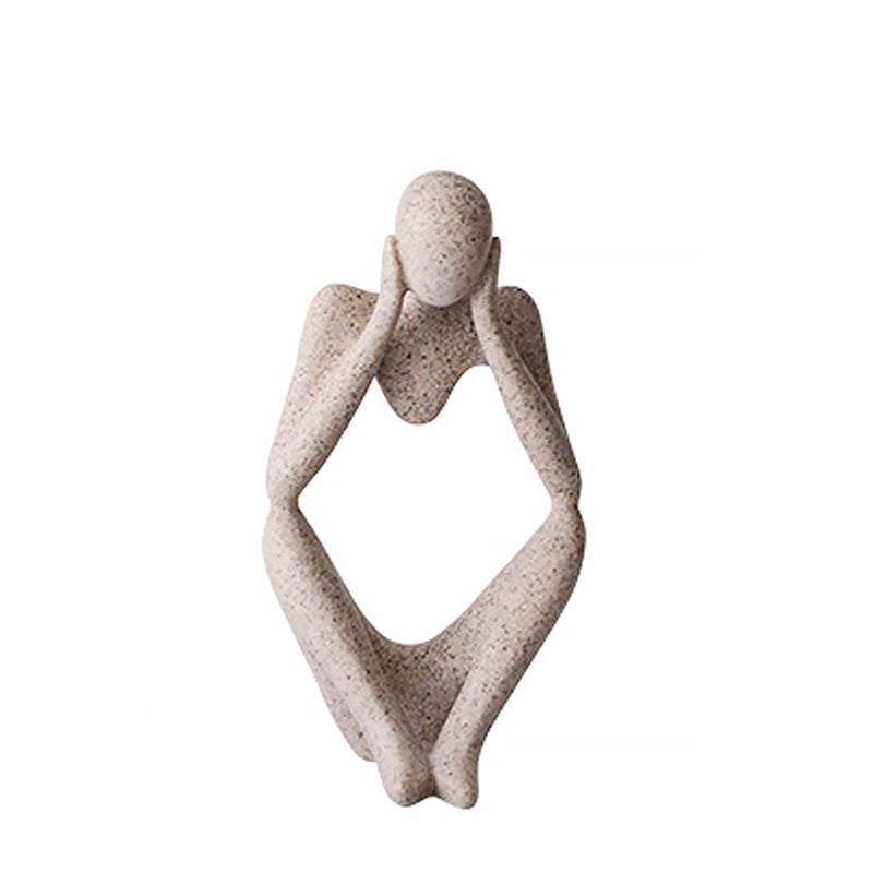 Home & LivingThe Thinker Resin Statues for Home Decor Modern Home Office Shelf Desktop Bookshelf Decor -Focuser