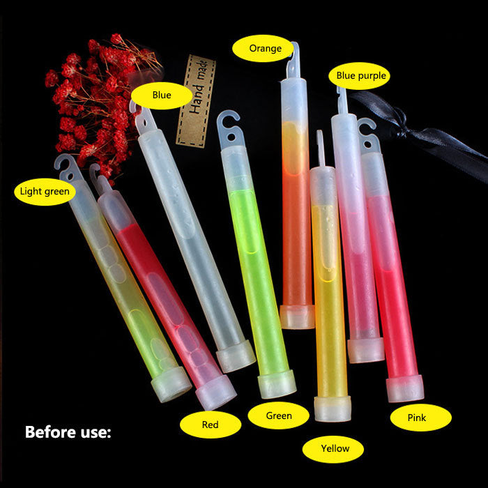 8 Ultra Bright 6 Inch Large Glow Sticks Long Last Lighting Over 12 Hours Emergency Light Sticks