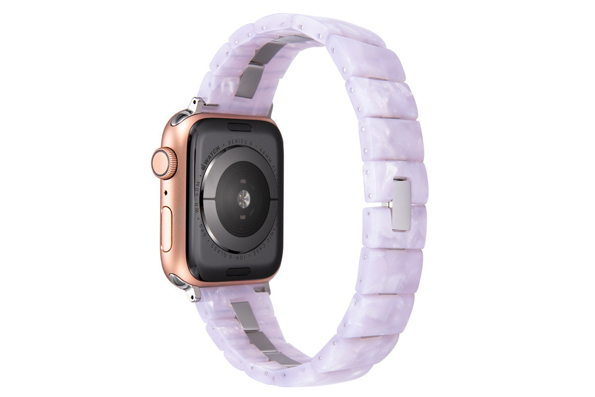 22mm Stainless Steel & Resin Quick Release Strap Wristband For Samsung Galaxy Watch/Huawei Watch - Color 06