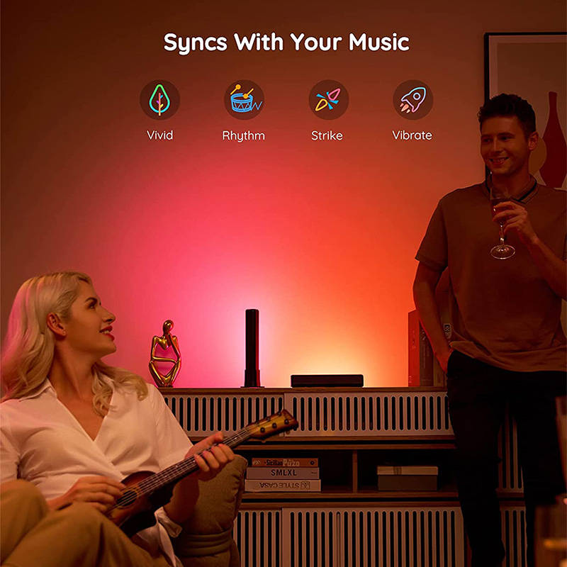 Smart Atmosphere Light Bars with 10 Scene Modes and 4 Music Modes for Entertainment TV
