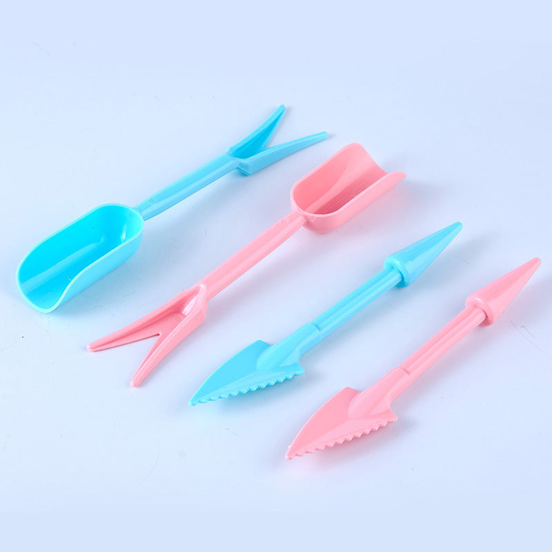 Home & Living2 Packs Succulent Transplanting Miniature Fairy Planting Mini Garden Hand Tools Set for Gardening Plant Care -Blue