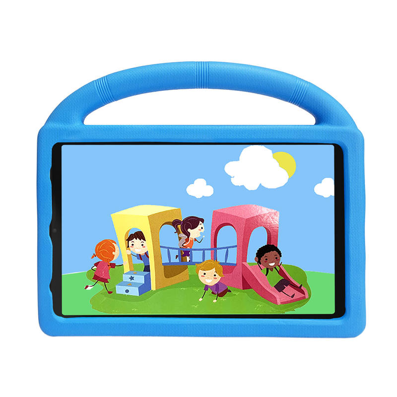 Wheel Samsung Tablet Case For Tab A 10.1 T510/T515(2019) Shockproof Stand Cover With Handle Stand-Blue