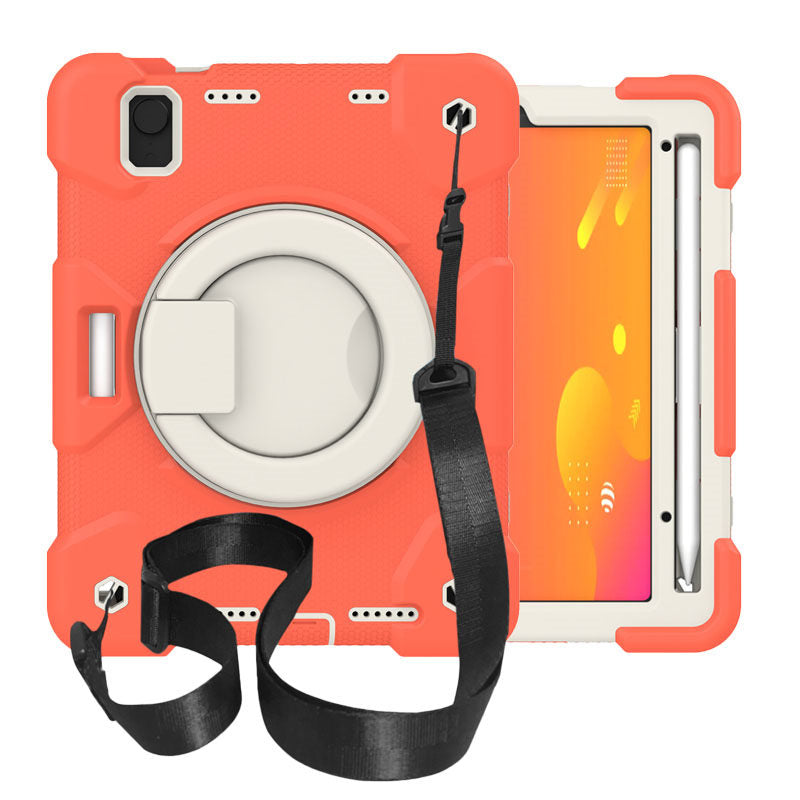 iPad Case For iPad Mini 6 with 360¡ãSwivel Stand-Coral Orange