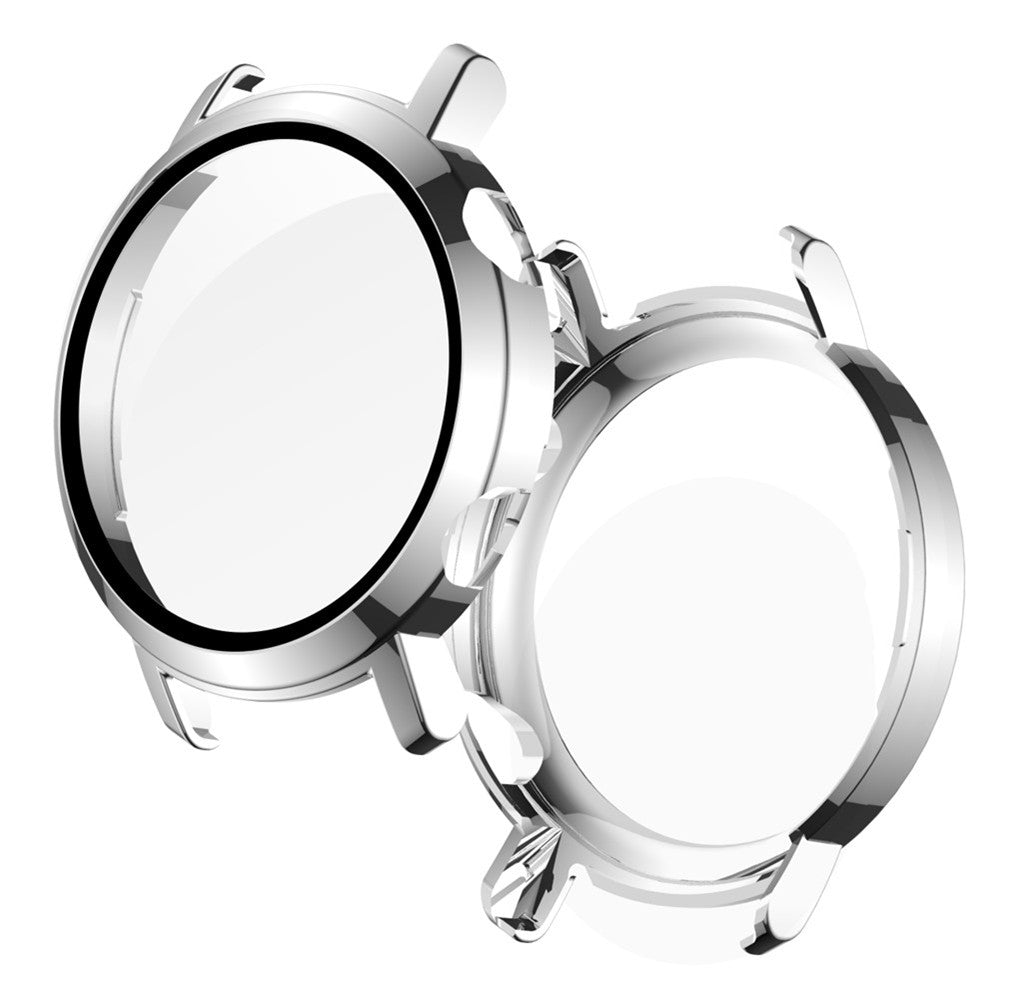PC + Glass Full Cover WatchCase For Huawei Watch GT 2 42MM 46MM-Silver