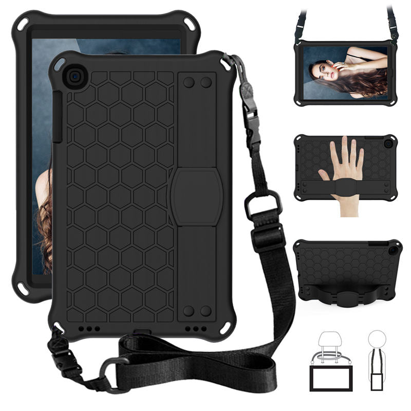 Hive SamSung Tab A 10.1 T510/T515(2019) Tablet Case Durable Stand Cover With Shoulder Strap-Black