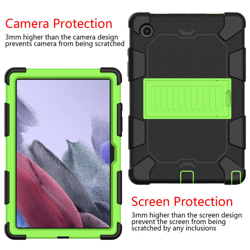 Samsung Tablet Case For Galaxy Tab A8 10.5inch 2021 (SM-X200/SM-X205/SM-X207)-BlackGreen