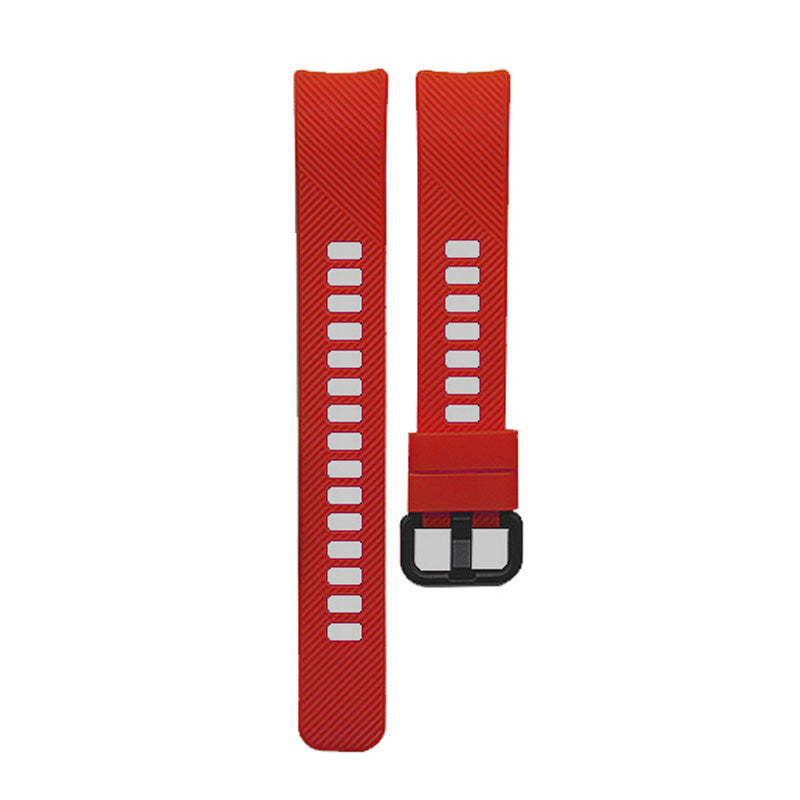 HWRY Silicone Watch Band Quick Release Strap Replacement Wristband For Huawei Band 4/5 And Honor Band 4/5 For Women-Red