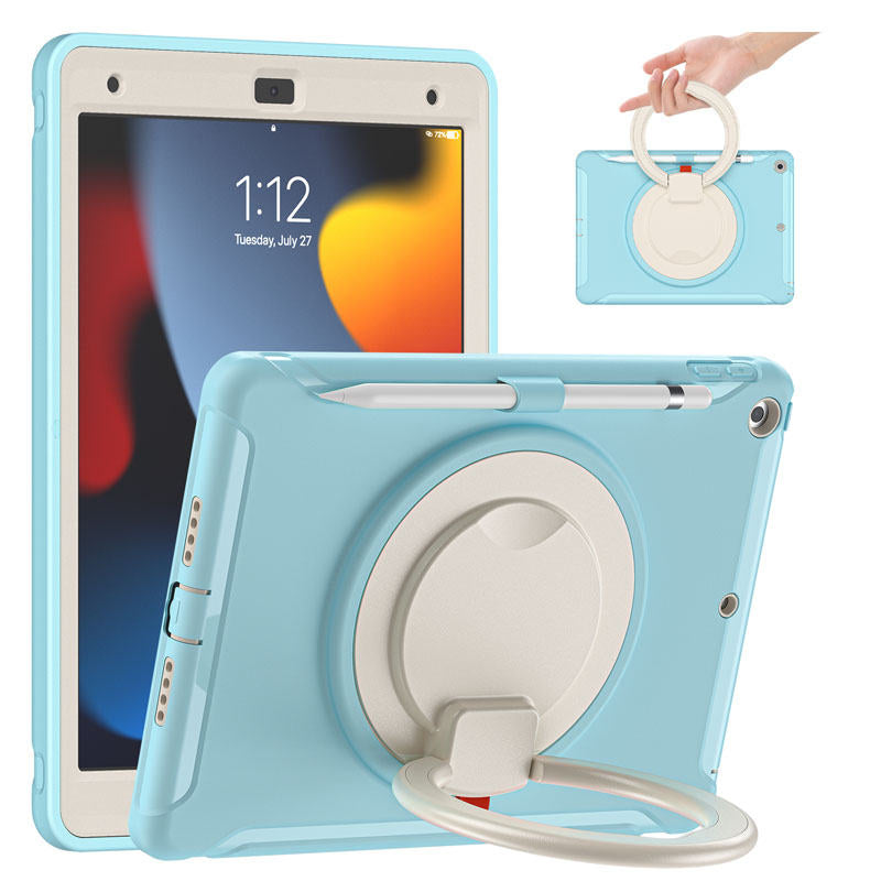 CowKing iPad Case With Handle Grip For ipad 10.2inch iPad 7/8/9-Blue