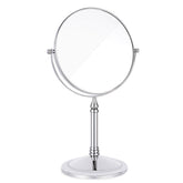 Home & Living6in Standing Mirror Dual-Sided Magnifying Makeup Mirror-Silver
