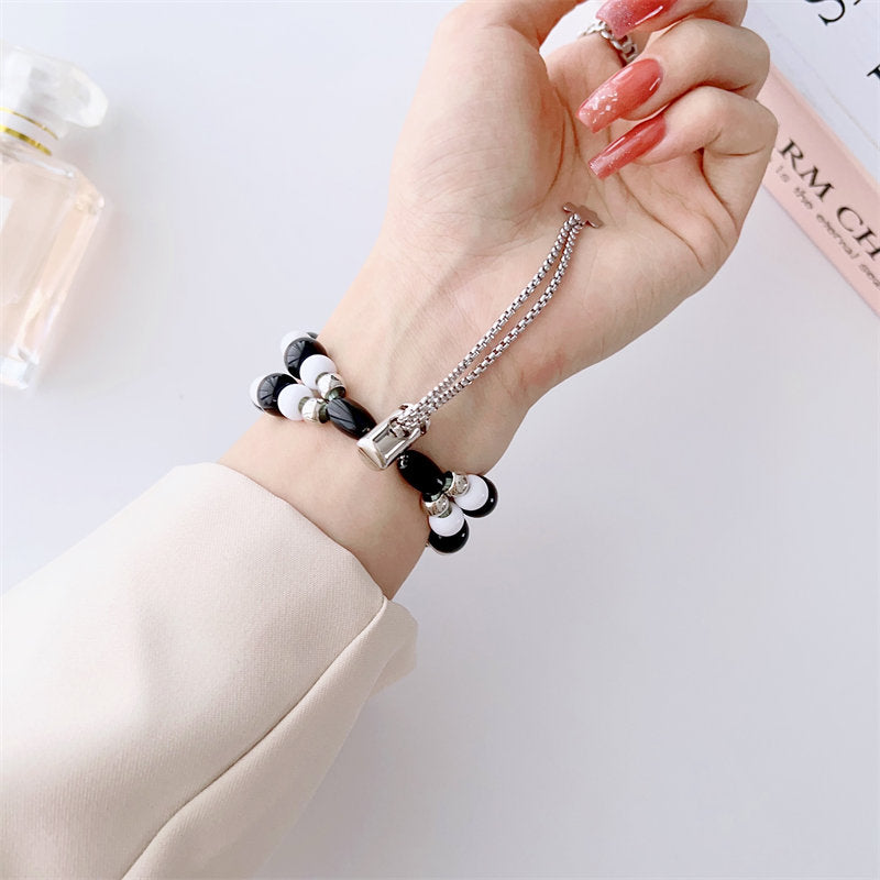 Fashion Beaded Watch Strap Bracelet Replacement for Apple Watch-5