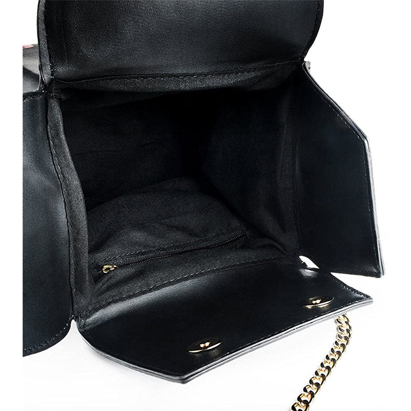 Fashion Crossbody Bag Chinese Takeout Box Style Clutch Bag for Girl-Black