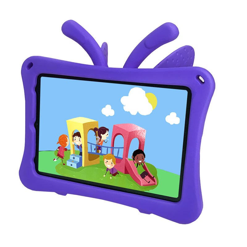 iPad Case For iPad Mini 6 Cartoon 3D Butterfly EVA Proof Shockproof Case with Bracket-Purple