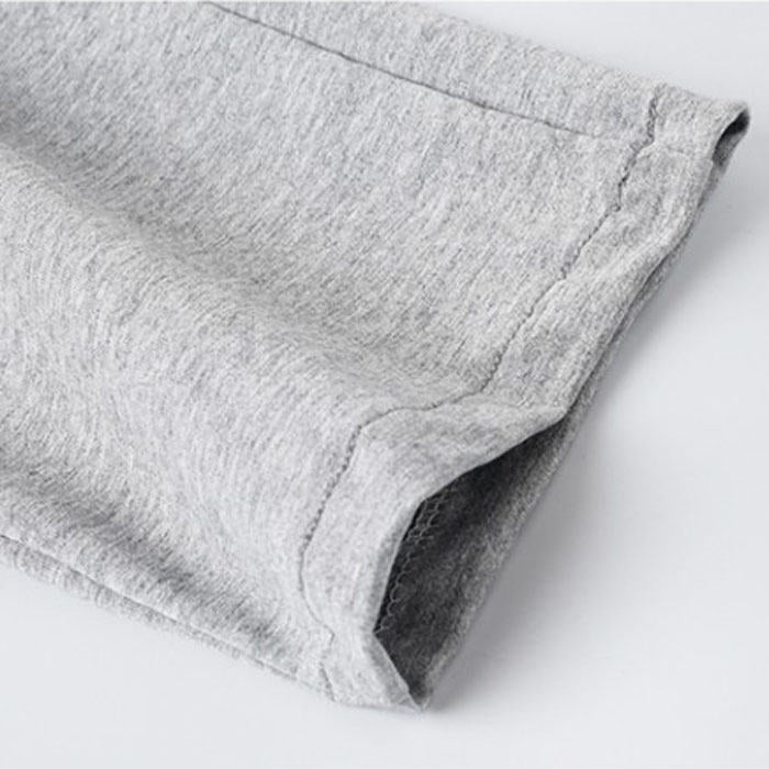 Girls Joggers Long Pants Pockets Outdoor Casual Wide Leg Pants with Drawstring Knitting-Gray