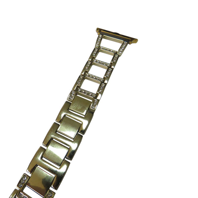 RZK Stainless Steel Watch Band Adjustable Wristbands for Apple IWatch Series SE/1/2/3/4/5/6 For Women-Gold
