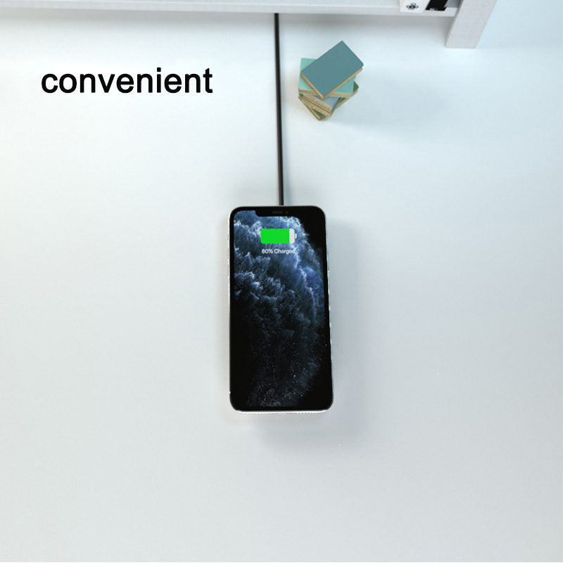 15W Fast Wireless Charger Qi-Certified Desktop Charging Station-White