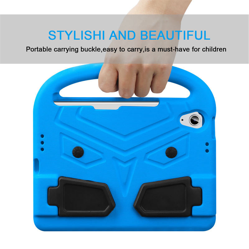 Sparrow iPad Case Kids Safe Shockproof Handle Stand Cover For Mini6-Blue