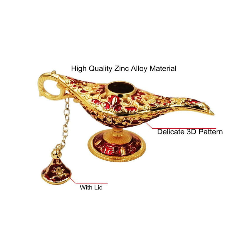 Aladdin Magic Genie Lamp Party Table Decoration Gift-Gold Red