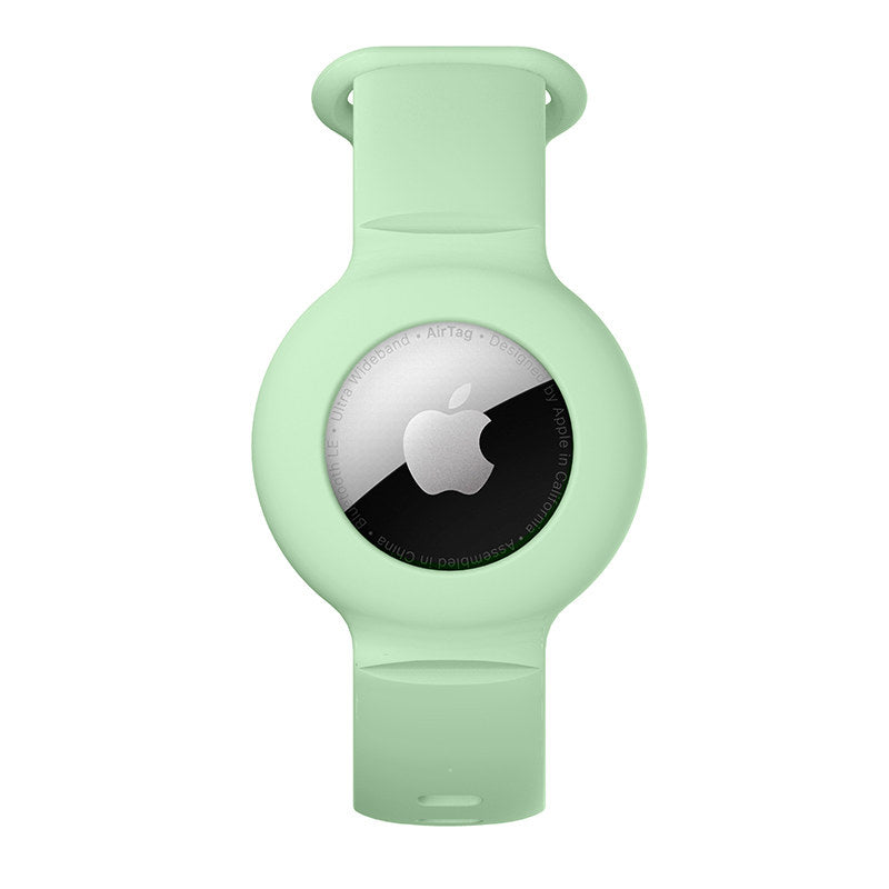 Apple Airtags Watch Strap Silicone Protective Sleeve-MintGreen