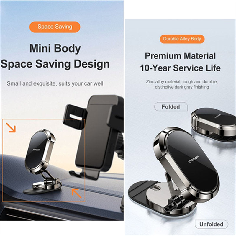 Folding Magnetic Phone Holder 360¡ãRotation for Car Dashboard Universal