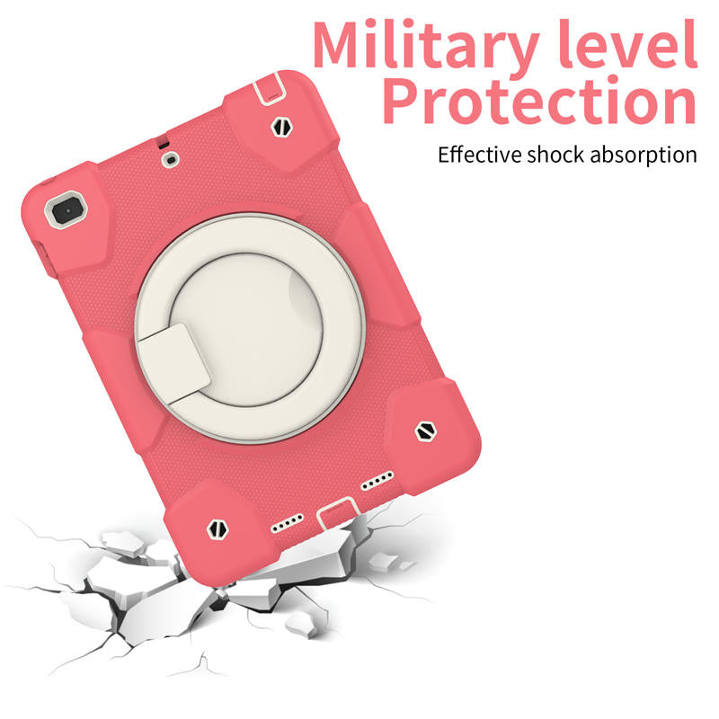 iPad Case For iPad 9.7/Air 2 with 360¡ãSwivel Stand-Begonia Red