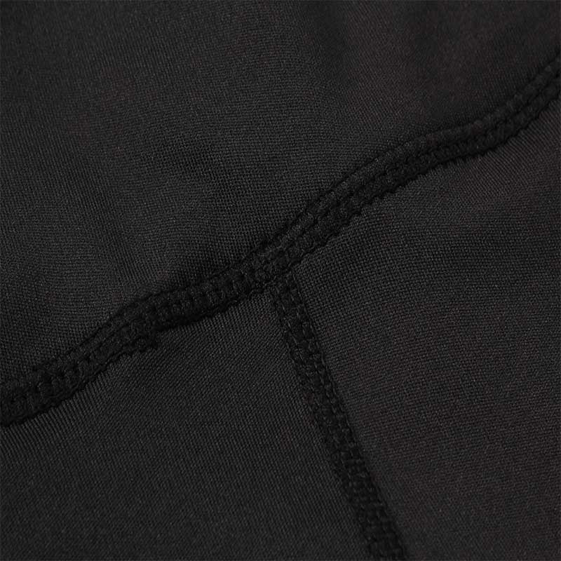 Women Yoga Shorts With Pocket High Waist Fitness Leggings Sports Running Quick Drying Perspiration Tights 2034-Black