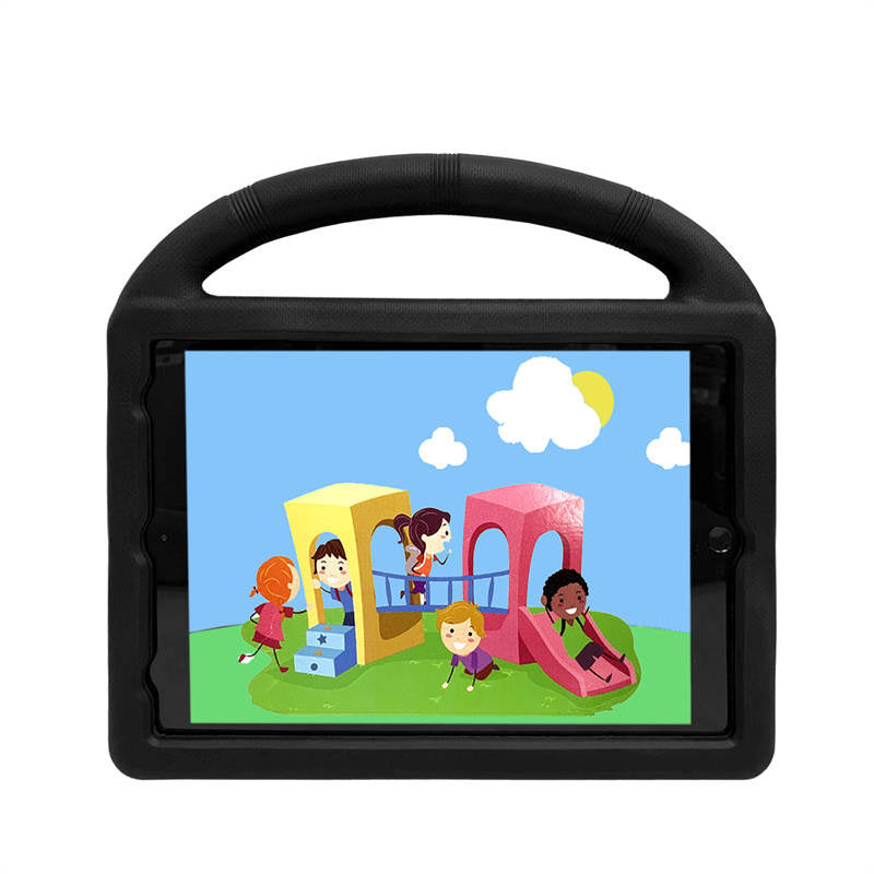 Wheel iPad Case For iPad 7/8/9 Air 3 Pro 10.5 inch Shockproof Stand Cover With Handle Stand-Black