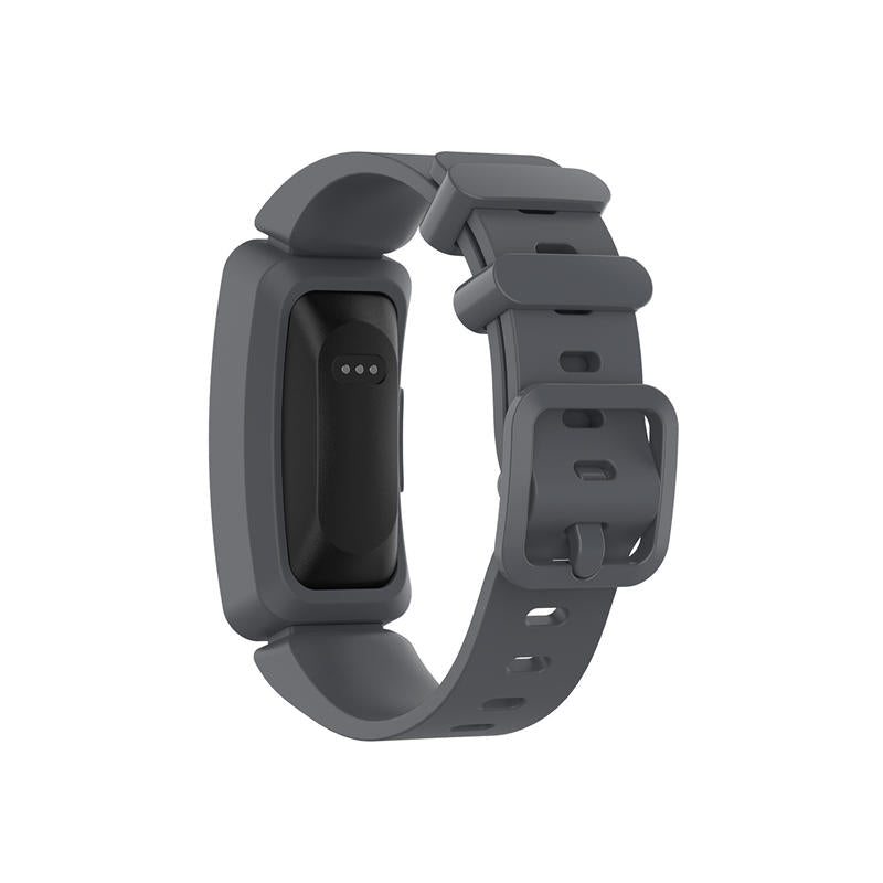 Silicone Watch Band For Fitbit Inspire/Inspire HR/ACE 2-Dark Gray