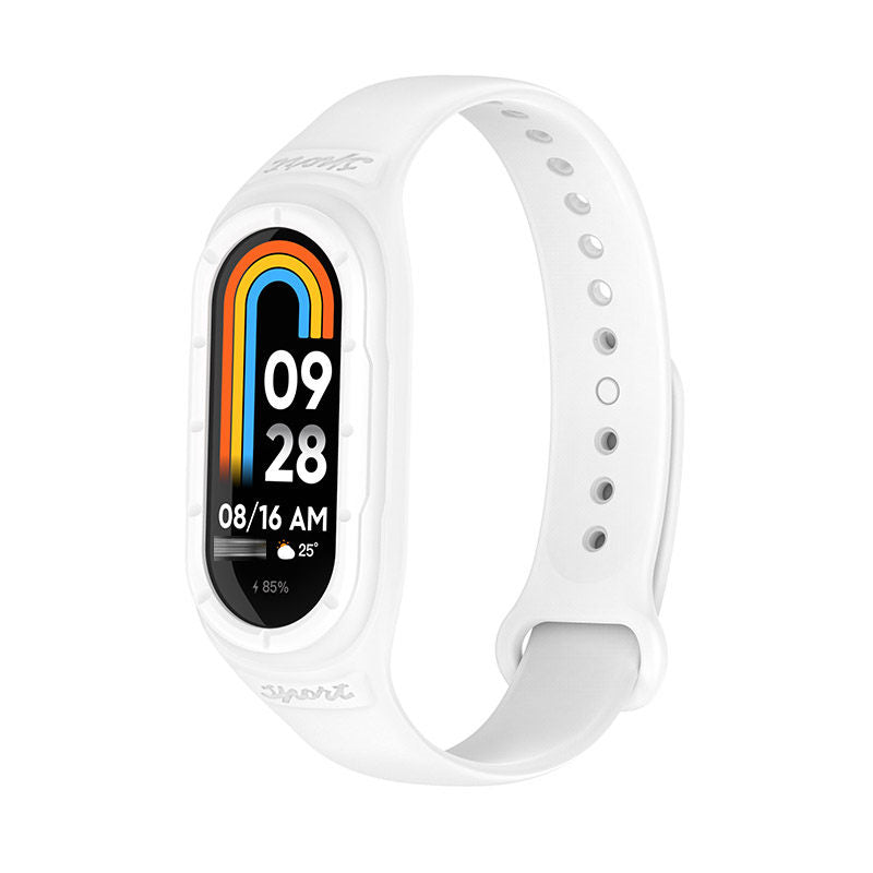 Silicone Watchband with Protective Case Shockproof for Mi 8 Watch-4
