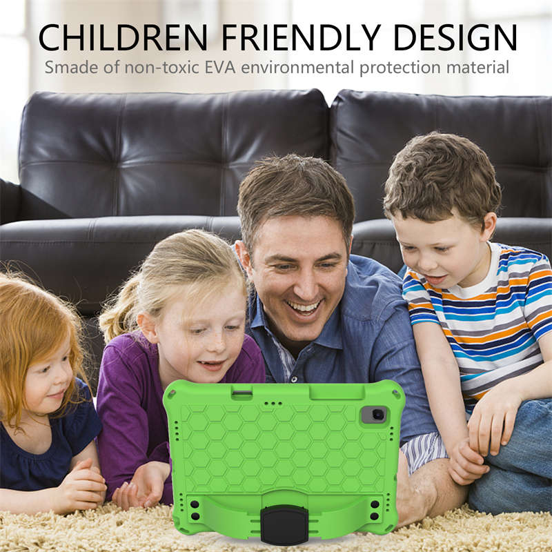 Hive SamSung Tablet Case For Sansung S6 10.5 (2019)/ S5E(2019)/Tab A7 (2020) Durable Stand Cover With Shoulder Strap-GreenBlack