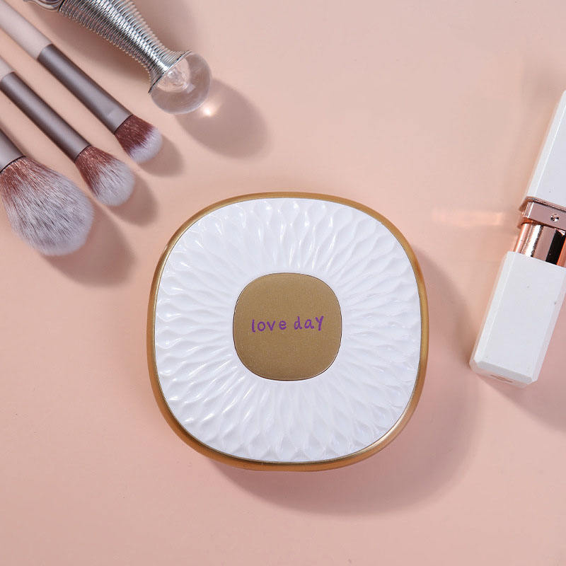 Home & LivingDouble Sided Magnification Travel Makeup Mirror-Pearl White