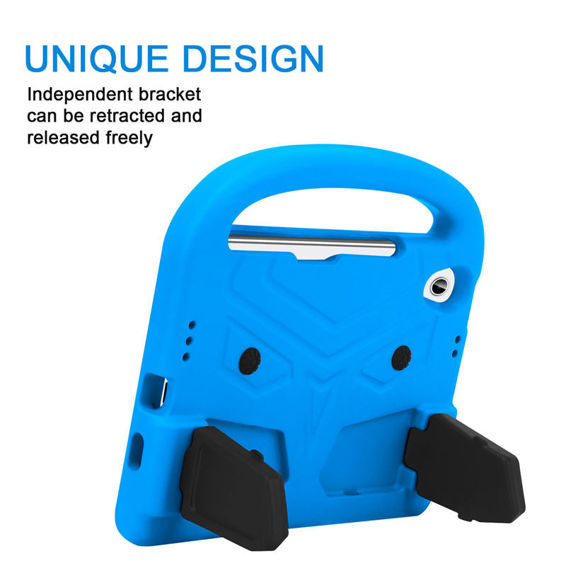 Sparrow iPad Case Kids Safe Shockproof Handle Stand Cover For Mini6-Blue